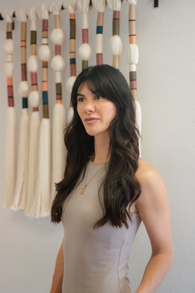 Nurse maggie in her suite gentle smile